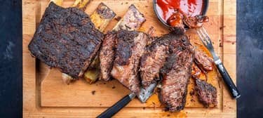 Hovězí žebra s BBQ omáčkou 