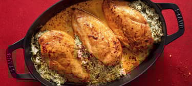 Kuřecí prsa
plněná špenátem