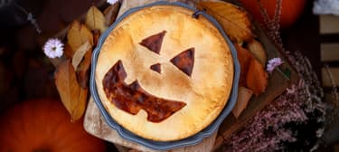 Dýňový halloweenský koláč