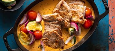 Vepřové medailonky s cibulovou omáčkou