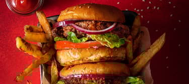 Hamburger s hranolky