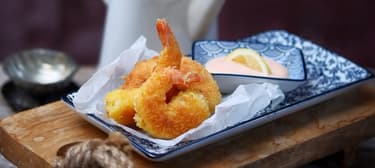 Krevety v panko strouhance s koktejlovým dresinkem