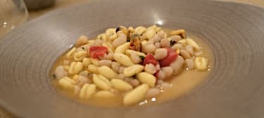 Těstoviny s mušlemi a fazolemi