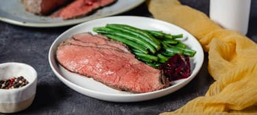 Roastbeef s fazolkami