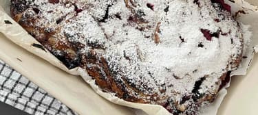 Tvarohový pletenec s ovocem