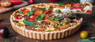 Rajčatový koláč s náplní z ricotty