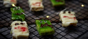 Halloweenské müsli tyčinky