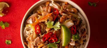 Vepřová směs s nudlemi