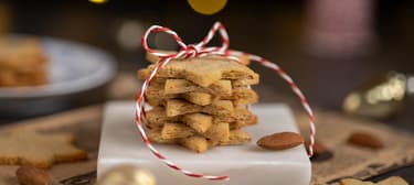 Vánoční křupavé mandlové sušenky