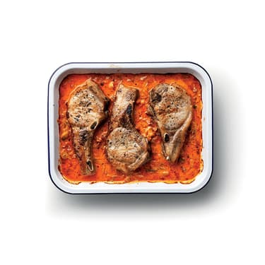 Vepřové kotlety s houbami