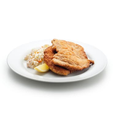 Vepřový řízek s bramborovým salátem