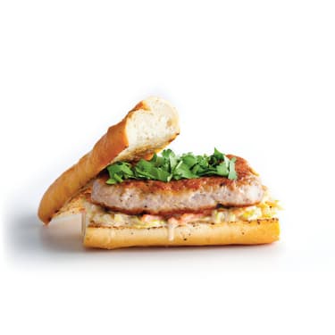 Burger s vepřovým masem