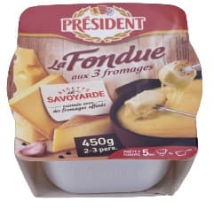 Fondue aux 3 fromages - Président