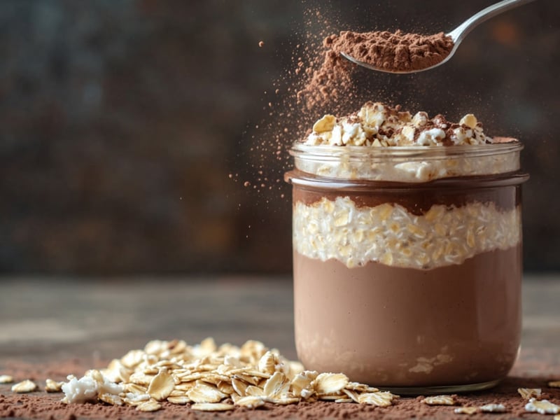 Tiramisu ovesné vločky přes noc