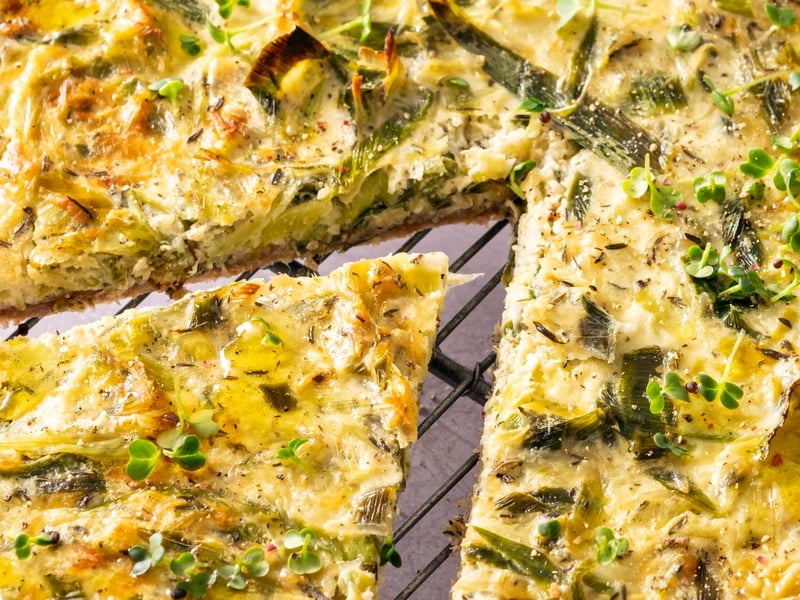 Pórkový quiche