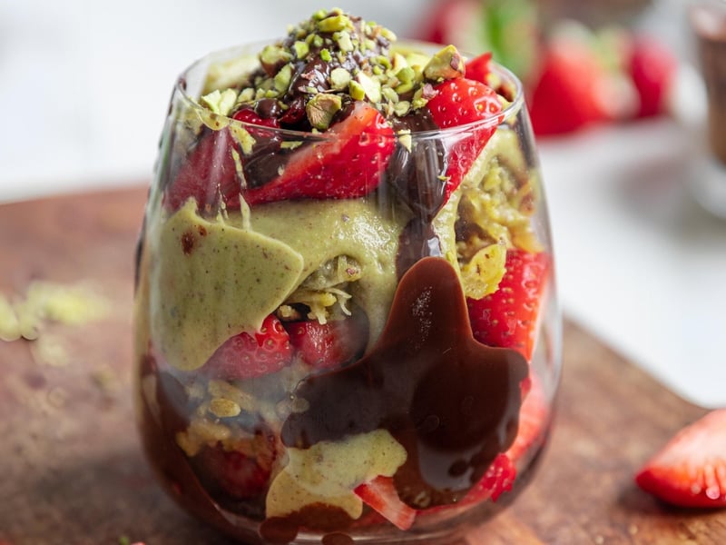 Dubai Dessert with Strawberries