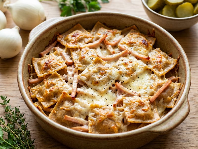 Healthy Ham and Pasta Bake