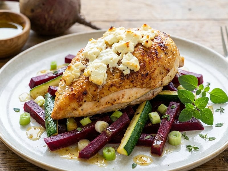 Chicken with Feta Cheese