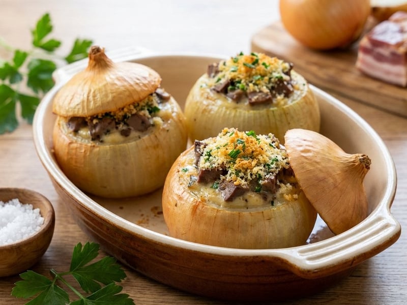 Stuffed Baked Onions