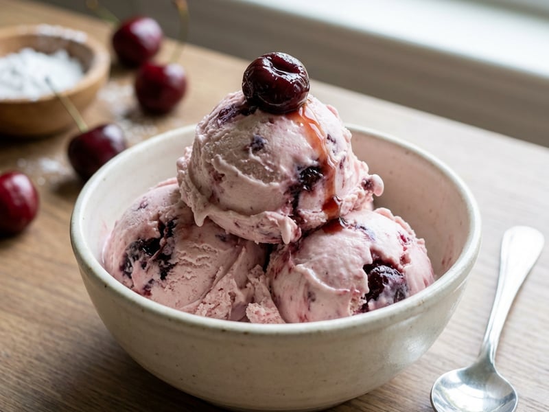 Třešňová zmrzlina z mascarpone