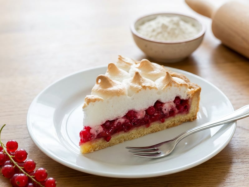 Redcurrant Pie with Meringue