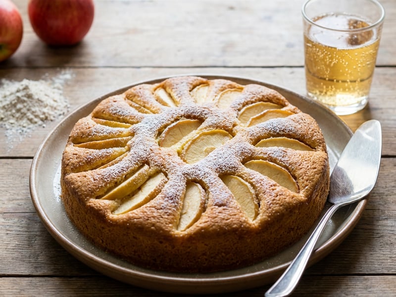Apple Cake with Lemonade