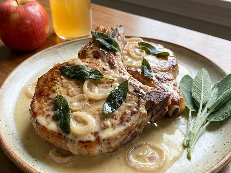 Pork Cutlets Norman Style