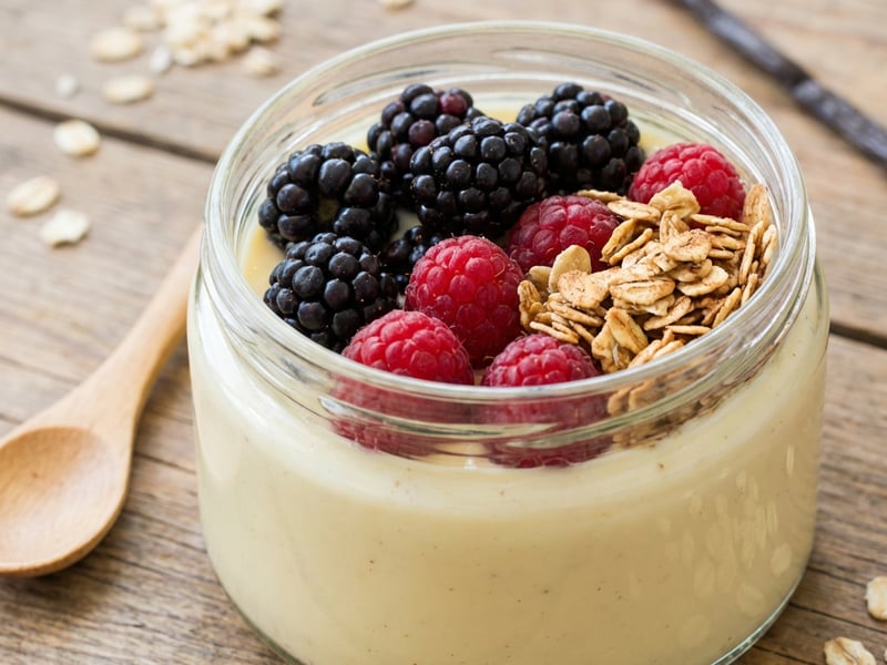 Pudding with Forest Fruit