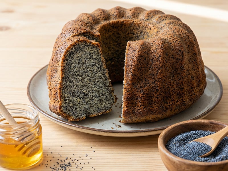 Wholemeal Poppy Seed Bundt Cake
