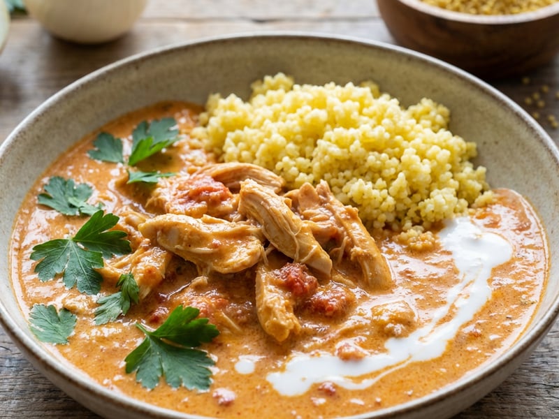 Chicken Paprikash with Millet