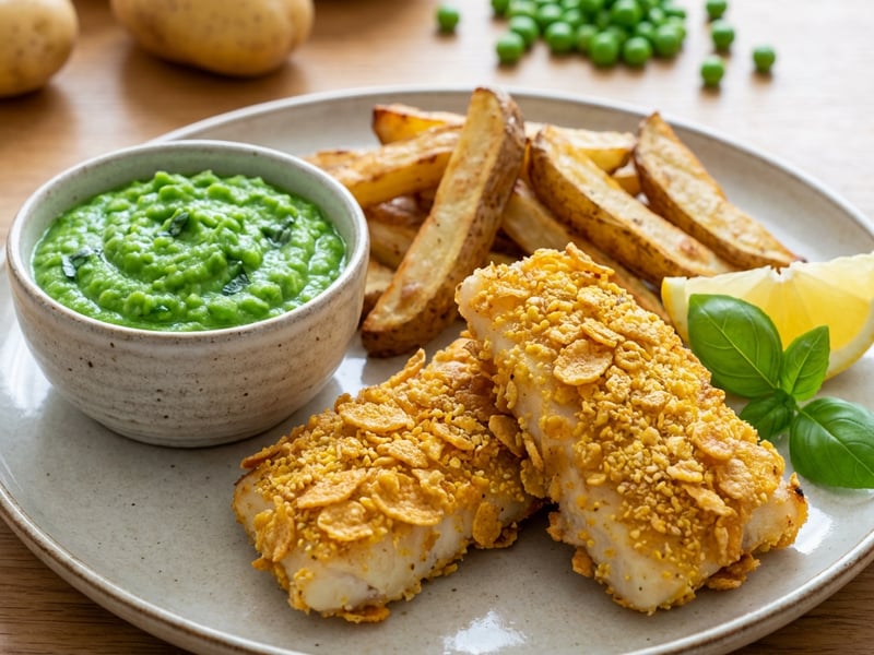 Fish and chips ve zdravějším kabátku