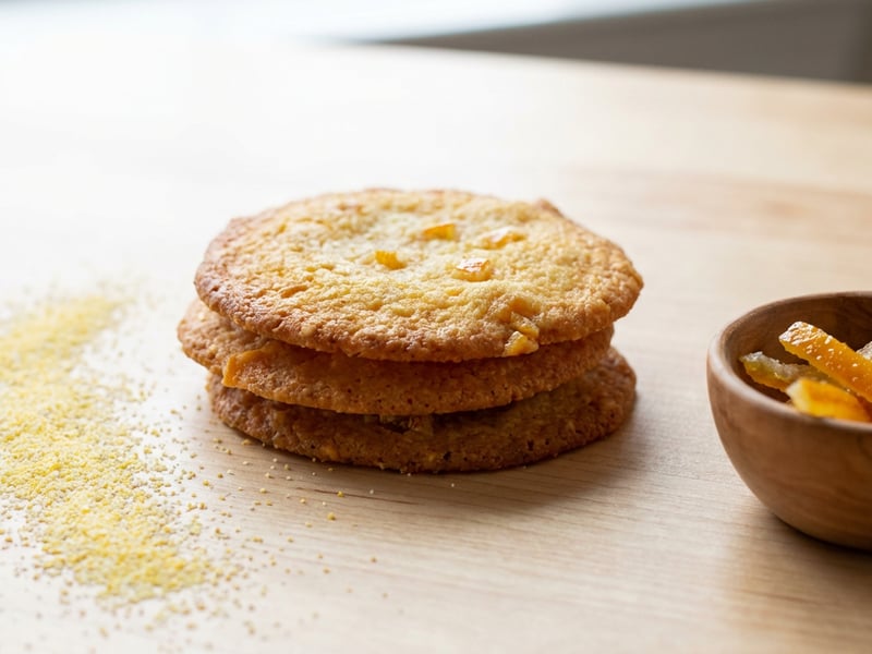 Polenta and Orange Peel Cookies