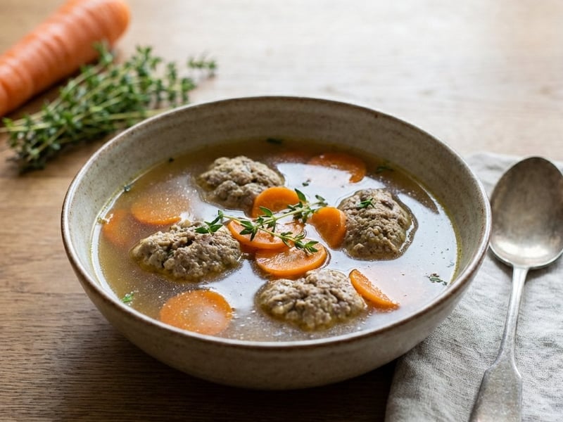 Broth with Liver Dumplings