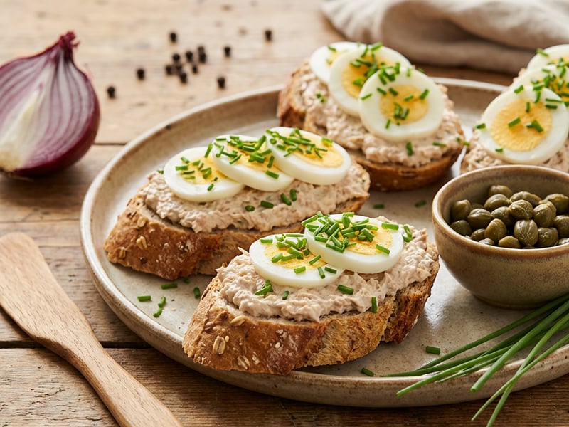 Canapés with Tuna Spread