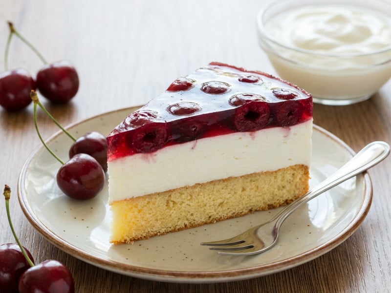 Sour Cream Cherry Cake