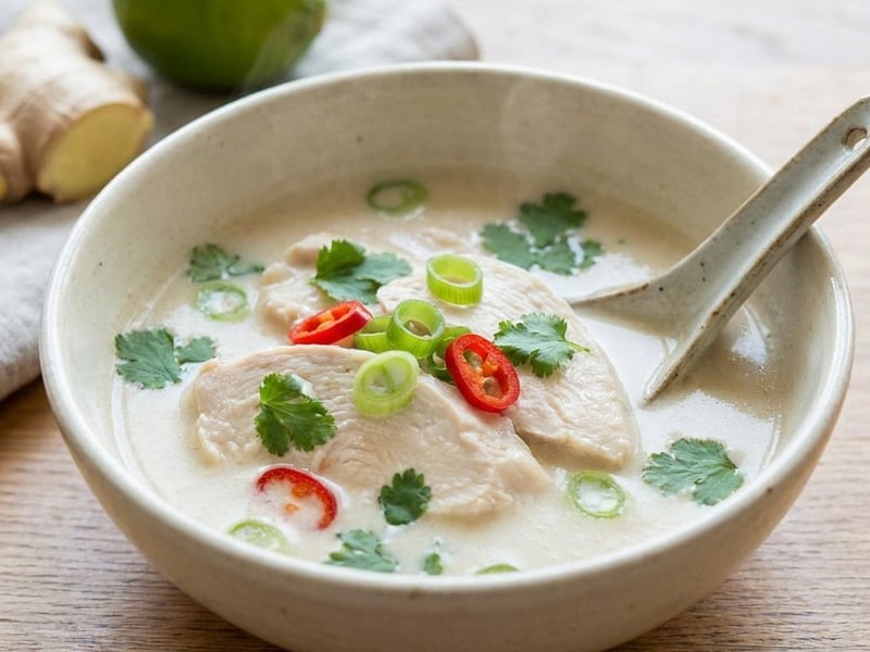 Chicken Soup with Coconut Milk