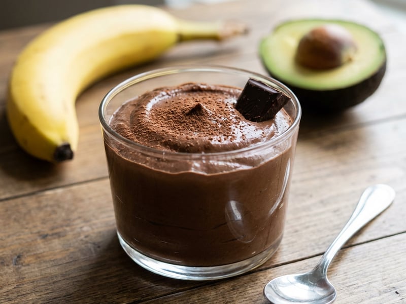 Banánovočokoládová mousse