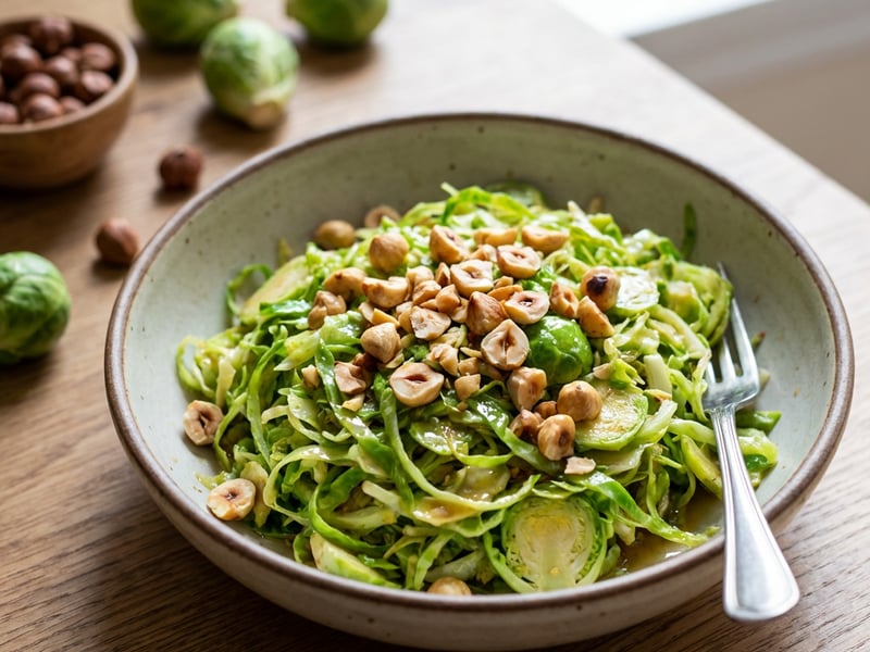 Warm Brussels Sprout Salad