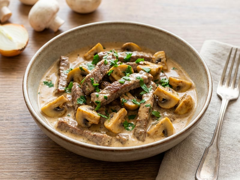 Hovězí Stroganoff