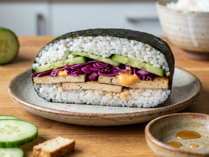 Onigirazu s tofu