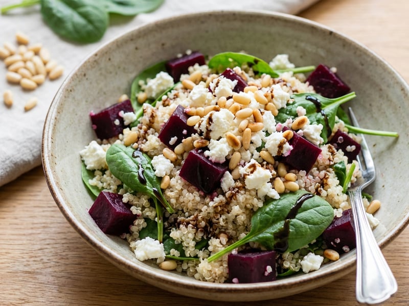 Quinoa s červenou řepou