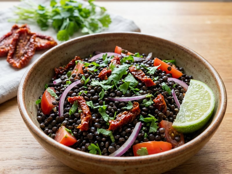 Black Lentil Salad