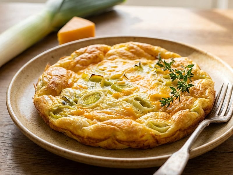 Frittata s pórkem