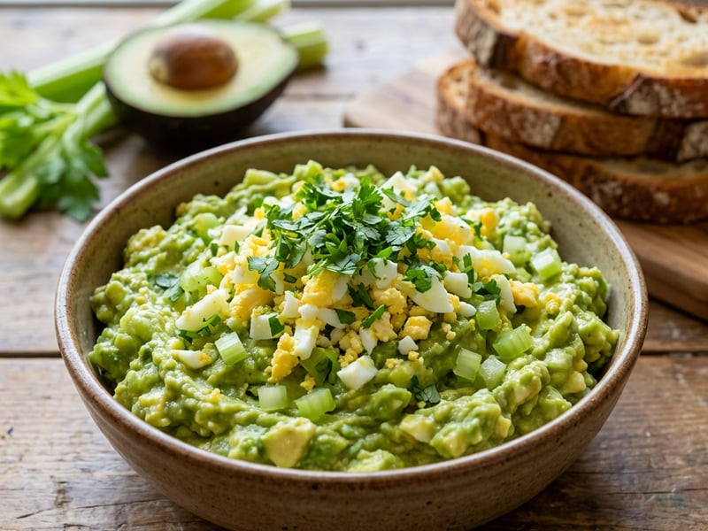 Avocado Spread with Eggs