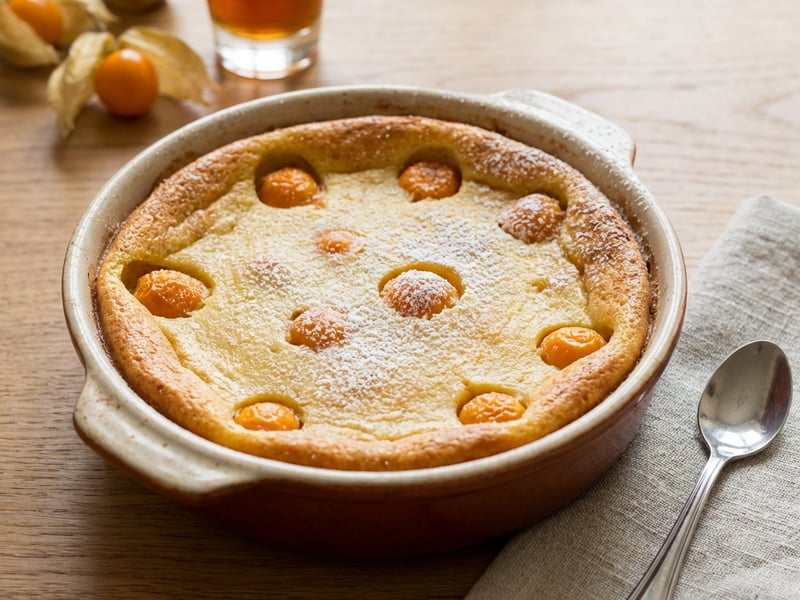 Clafoutis with Physalis