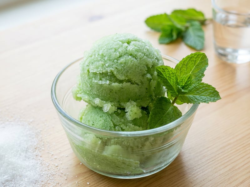 Mátový sorbet