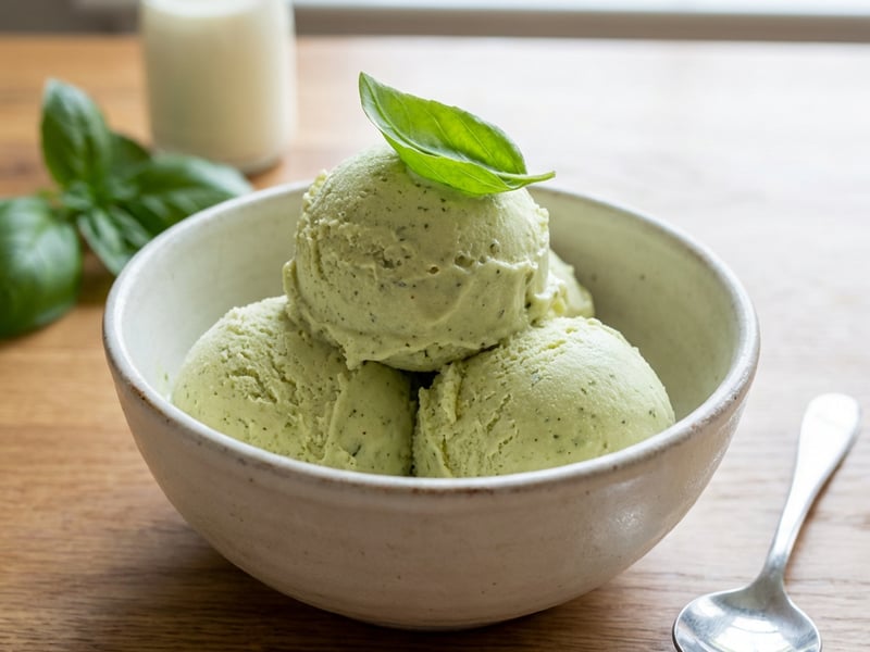 Basil Ice Cream