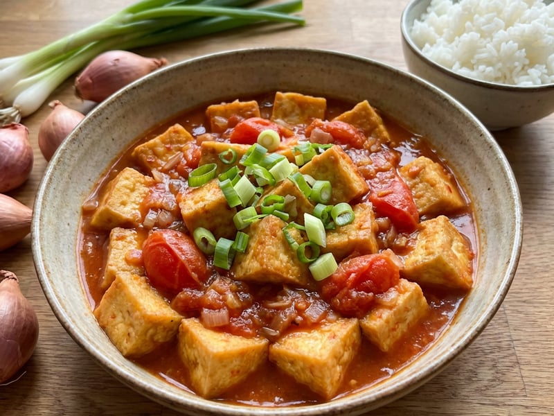 Tofu in Tomato Sauce