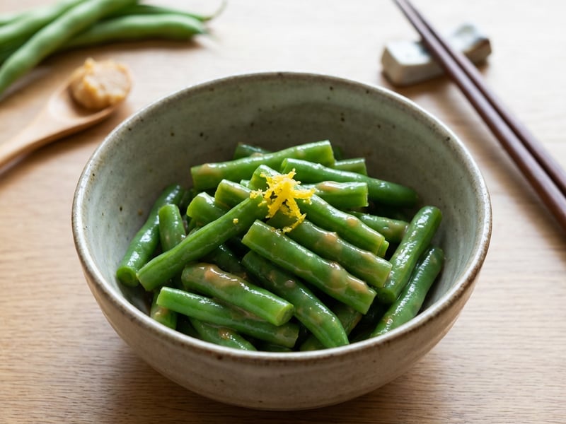 Green Beans with Miso
