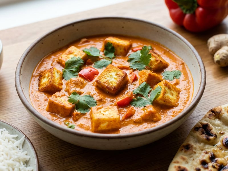 Tikka masala omáčka se sýrem paneer